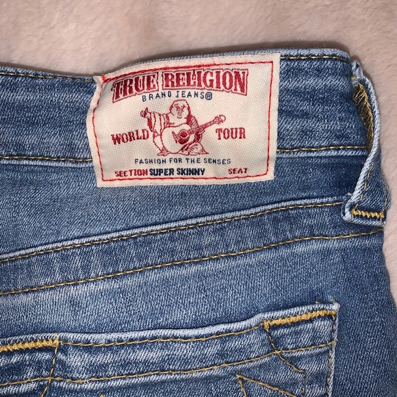 True Religion Size Zip Jeans, EUC Size 27 wore 1ce - Picture 6 of 8